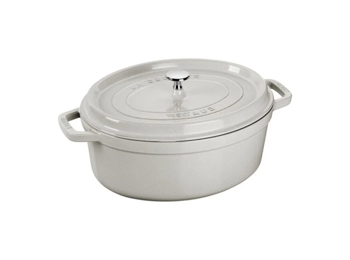 Cocotte ovale 37 cm Truffe blanche