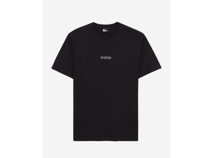 T-Shirt Manches Courtes Avec Print Logo Contour black