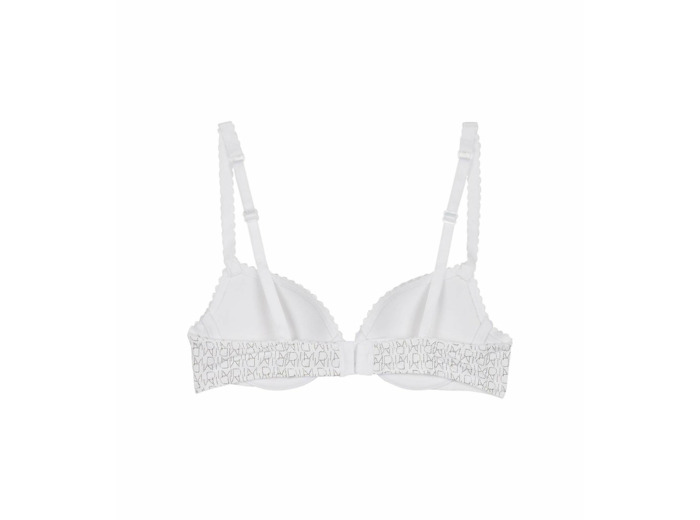 Soutien-gorge fille à armatures blanc imprimé logo Dim Touch