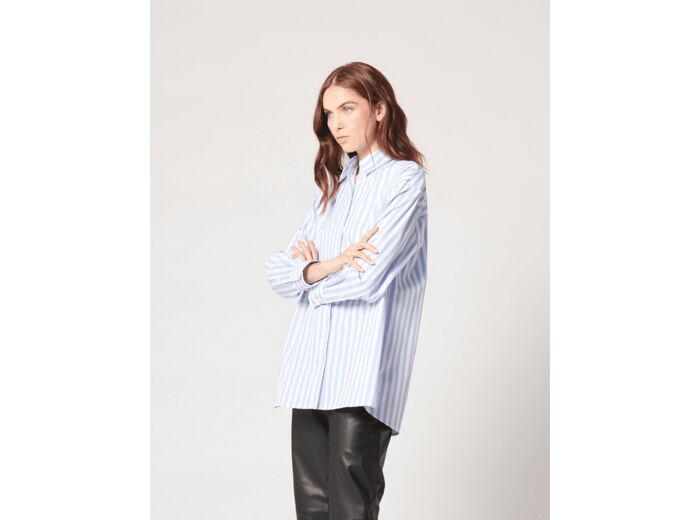 Chemise Clarisse Chemise en rayures bleu