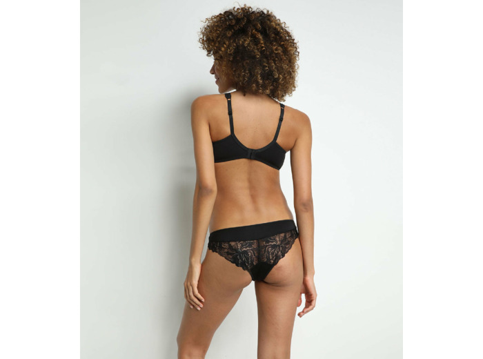 Soutien-Gorge emboîtant noir en dentelle Generous Essentiel