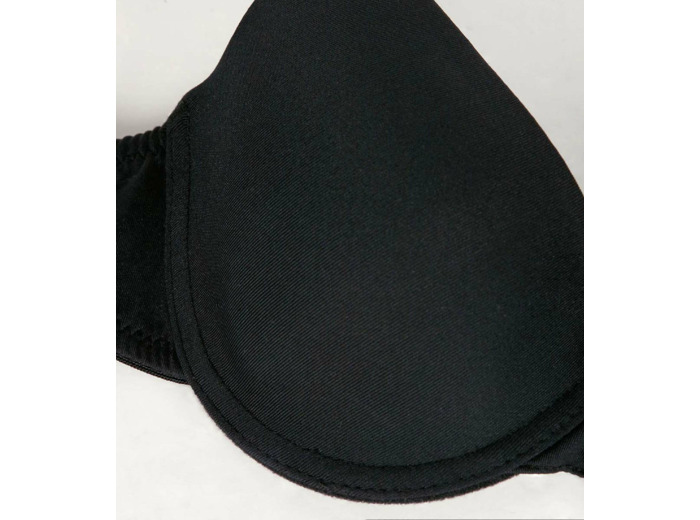 Soutien-gorge à coques noir pour fille Dim Invisible