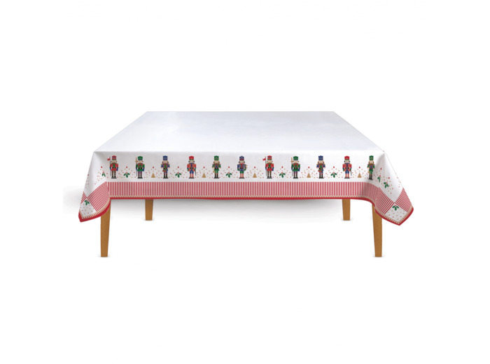 NUTCRACKER Nappe 12 pers 100% coton