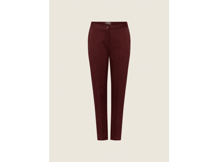 Pantalon droit bordeaux