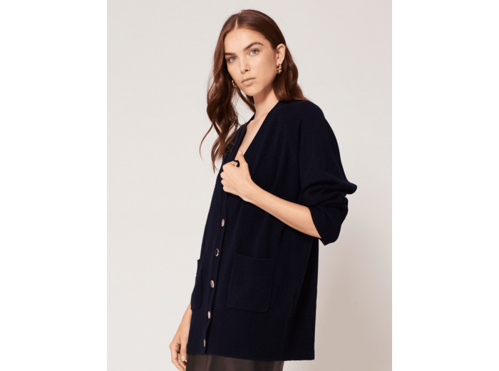 Gilet Georgie Marine en Laine