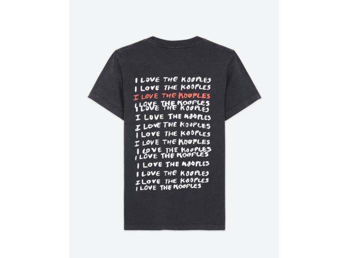 T-Shirt Love Kooples black washed