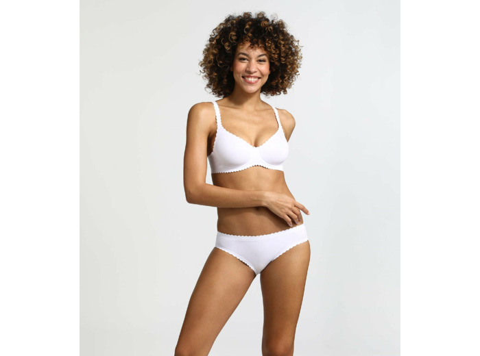 Soutien-gorge corbeille avec armatures blanc Body Touch Dim