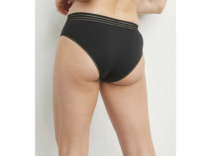 Culotte femme invisible en microfibre seconde peau Noir Oh My Dim’s