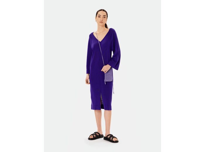 Robe Rhea Robe en maille esprit tunique violet