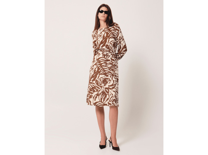 Robe Ryllya Camel en Viscose