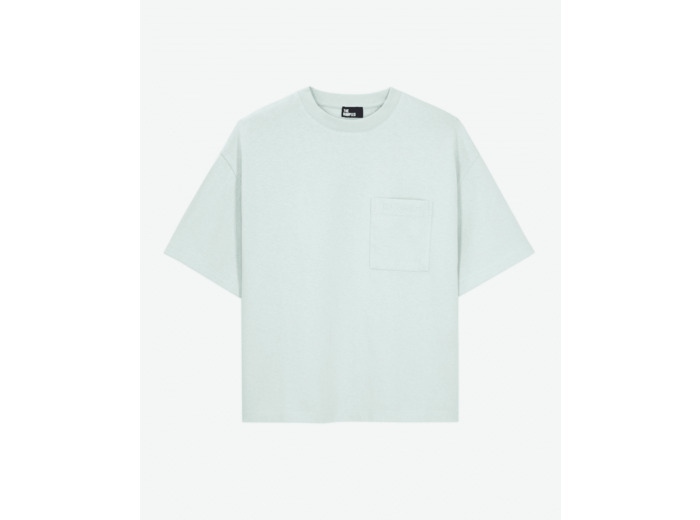 T-Shirt Cropped A Poche Poitrine ocean