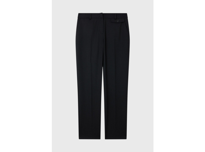 Pantalon droit de tailleur à rayures - JILL