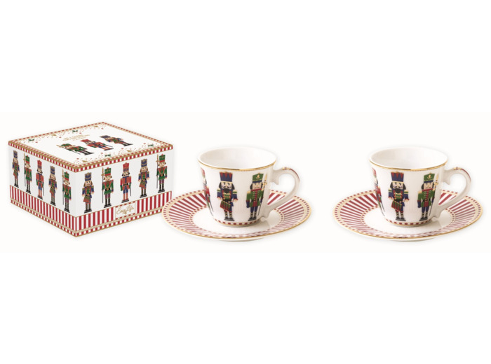 NUTCRACKER Coffret 2 tasses à café 8cl