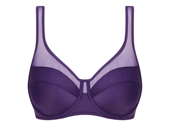 Soutien-gorge emboitant à armatures Violet Aubergine Generous Dim