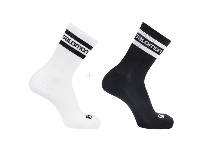 Salomon 365 Crew 2-Pack White Black