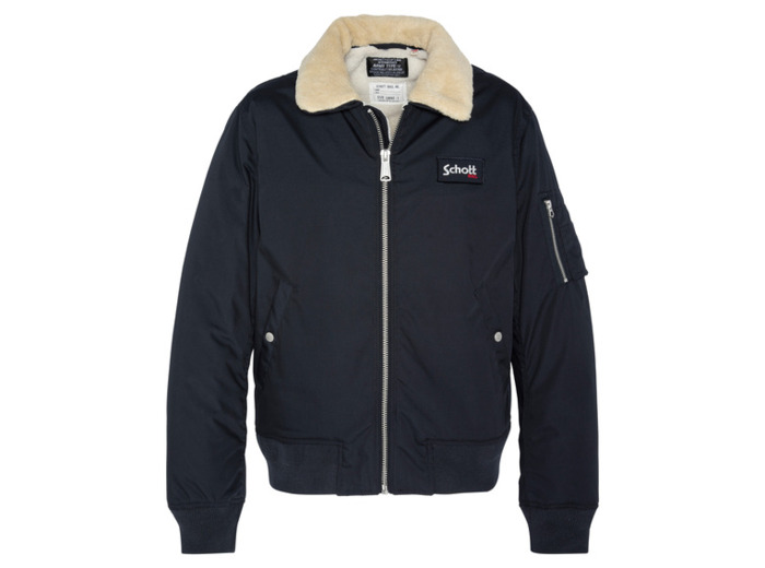 Blouson pilote col effet sherpa B18 SCHOTT