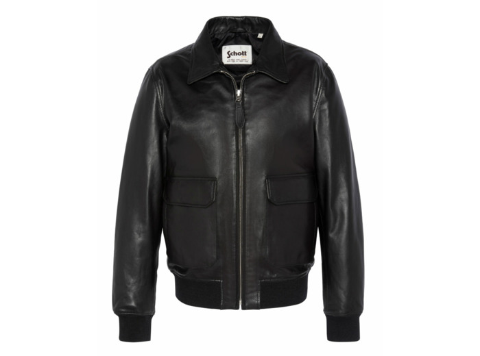 Blouson pilote en cuir léger SCHOTT LCPILOTLAMB