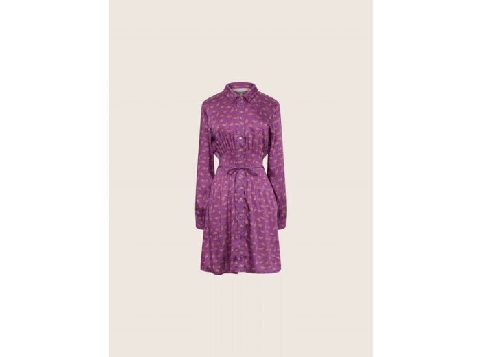 Robe violet chardon