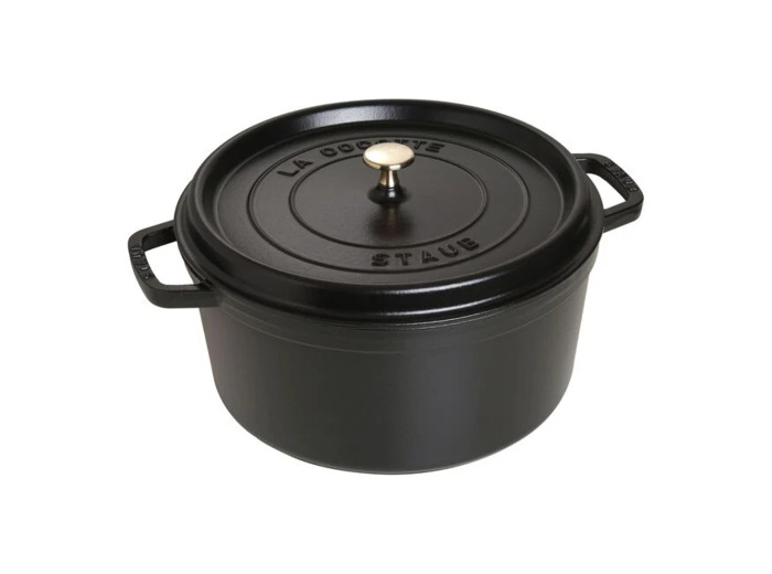 Cocotte ronde 30 cm Noir mat