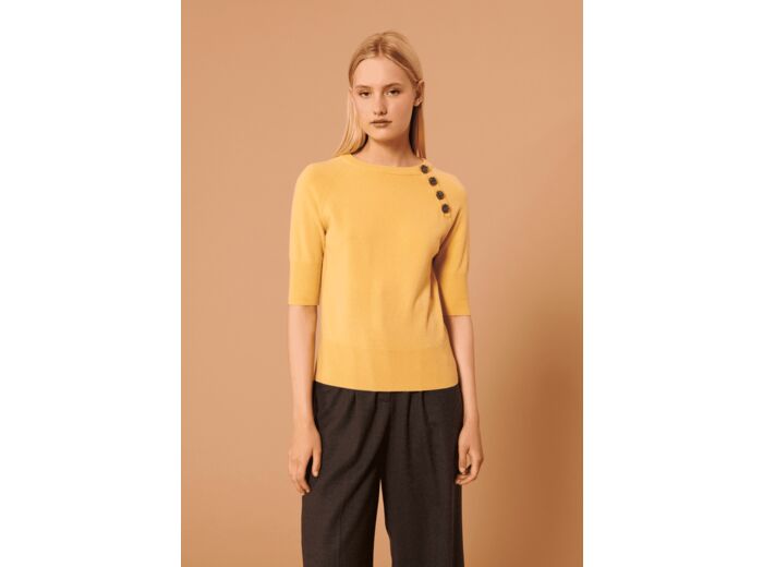 Pull Pastelle-jaune en laine