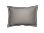 Taie d'oreiller Partition Satin de coton Coloris Gris