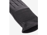 Gants En Cuir Avec Effet Matellase black