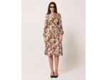 Robe Ryllya Camel en Viscose