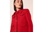 Manteau Marin rouge en drap caban