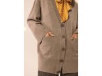 Gilet Ginger-beige en laine merinos et alpaga