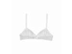 Soutien-gorge triangle imprimé logo blanc DIM Touch Girl