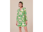 Robe Rhea Vert en Lin