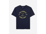 T-Shirt Manches Courtes Avec Print Blason Devant navy