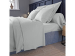 Drap housse Partition Satin de coton Coloris Acier