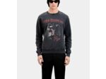 Sweatshirt Noir Avec Sérigraphie Barking Dog