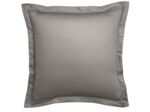 Taie d'oreiller Partition Satin de coton Coloris Gris