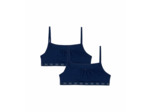 Lot de 2 brassières fille en coton bio Bleu Marine Dim Skin Care