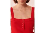 Pull Pamela-rouge en coton extrafin