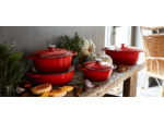 TRADITION Rouge Cocotte Ovale 34x26x12cm