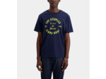 T-Shirt Manches Courtes Avec Print Blason Devant navy