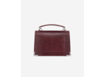 Sac Emily Small En Cuir Bordeaux Effet Lézard bordeaux