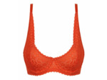 Soutien-gorge à armatures en dentelle florale Rouge Feu Daily Dentelle