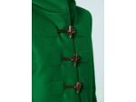 Manteau Manoelli-vert en velours de laine