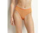 Tanga bloomer en tulle translucide Orange et pois Lurex Dim Shiny Mesh