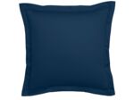 Taie d'oreiller Partition Satin de coton Coloris Marine