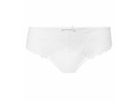 Culotte blanche femme en microfibre et dentelle Generous Essentiel