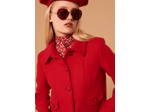 Manteau Maja Rouge en Laine