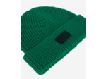 Bonnet En Laine Avec Patch En Cuir green