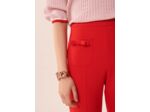 Pantalon Perlita-rouge en toile double