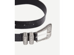 Ceinture Large Imprime Croco black