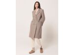 Manteau Marc Manteau long à carreaux beige